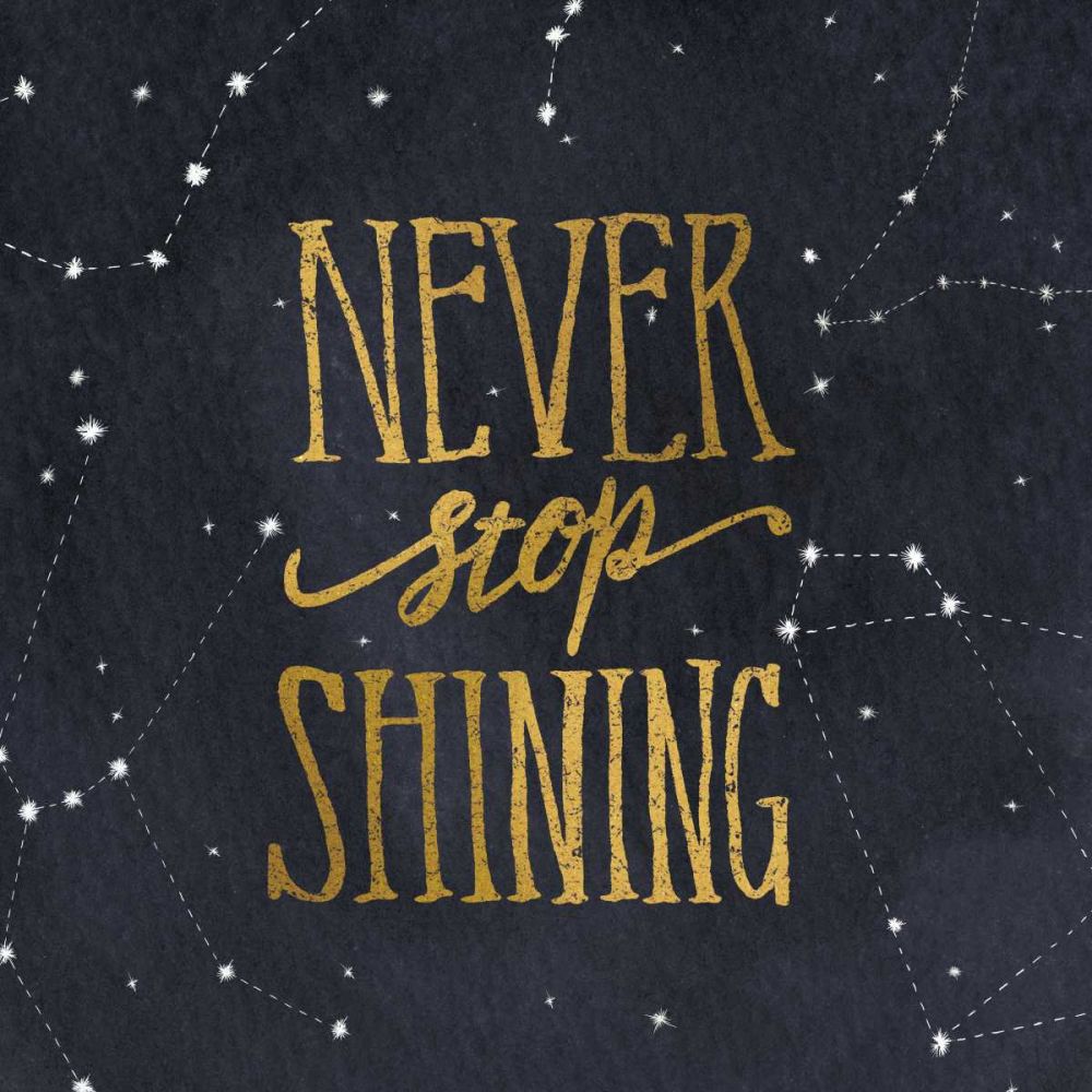 Starry Words II v.3 Gold art print by Sara Zieve Miller for $57.95 CAD