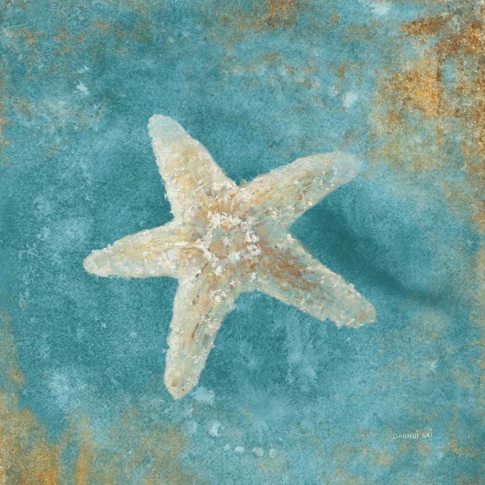 Treasures from the Sea IV Aqua art print by Danhui Nai for $57.95 CAD