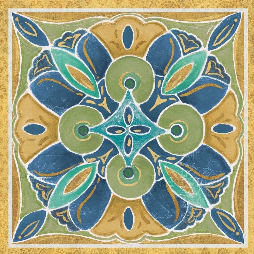 Free Bird Mexican Tiles I art print by Daphne Brissonnet for $57.95 CAD
