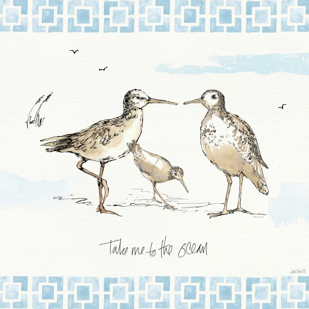 Sandpiper Sea III art print by Anne Tavoletti for $57.95 CAD