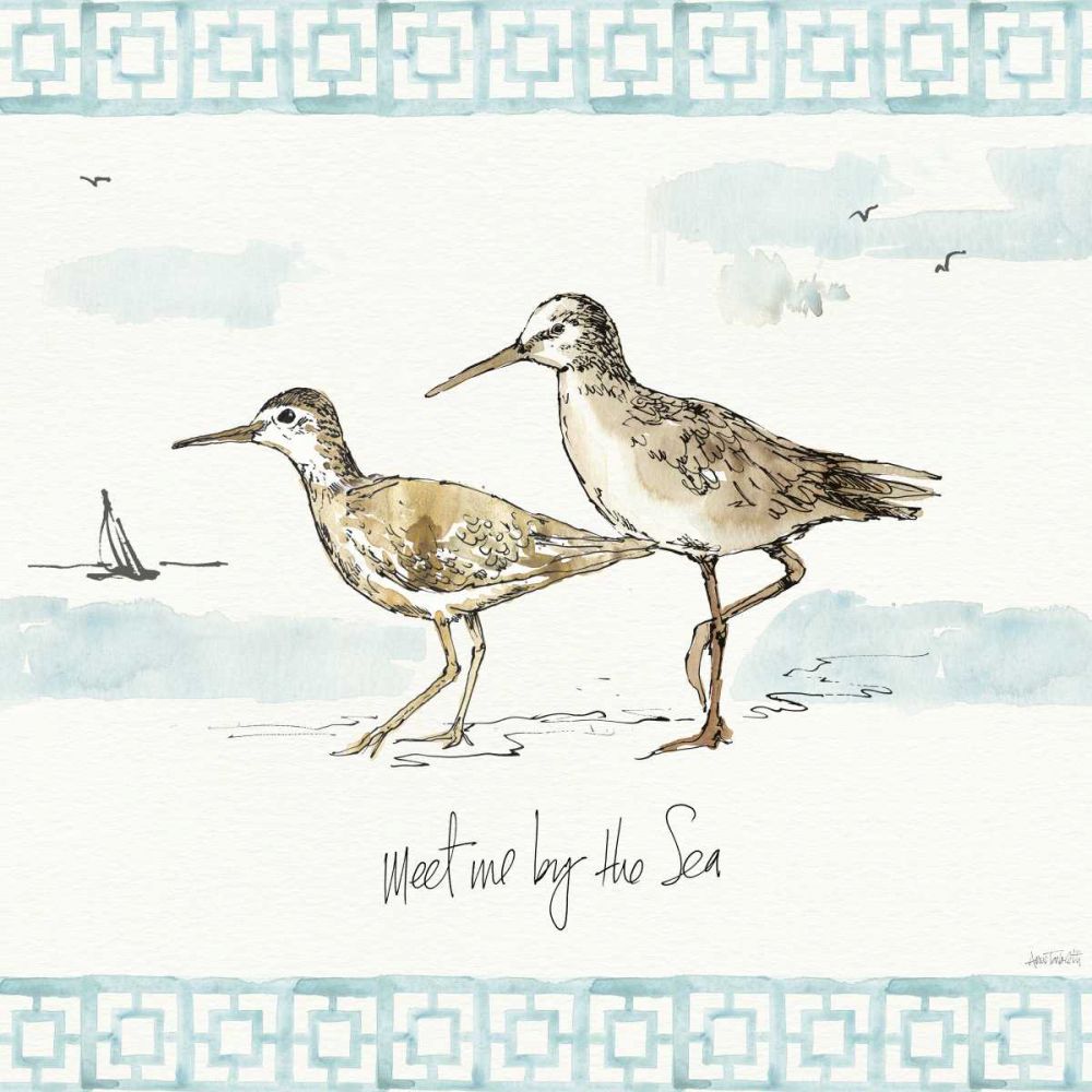 Sandpiper Sea IV art print by Anne Tavoletti for $57.95 CAD