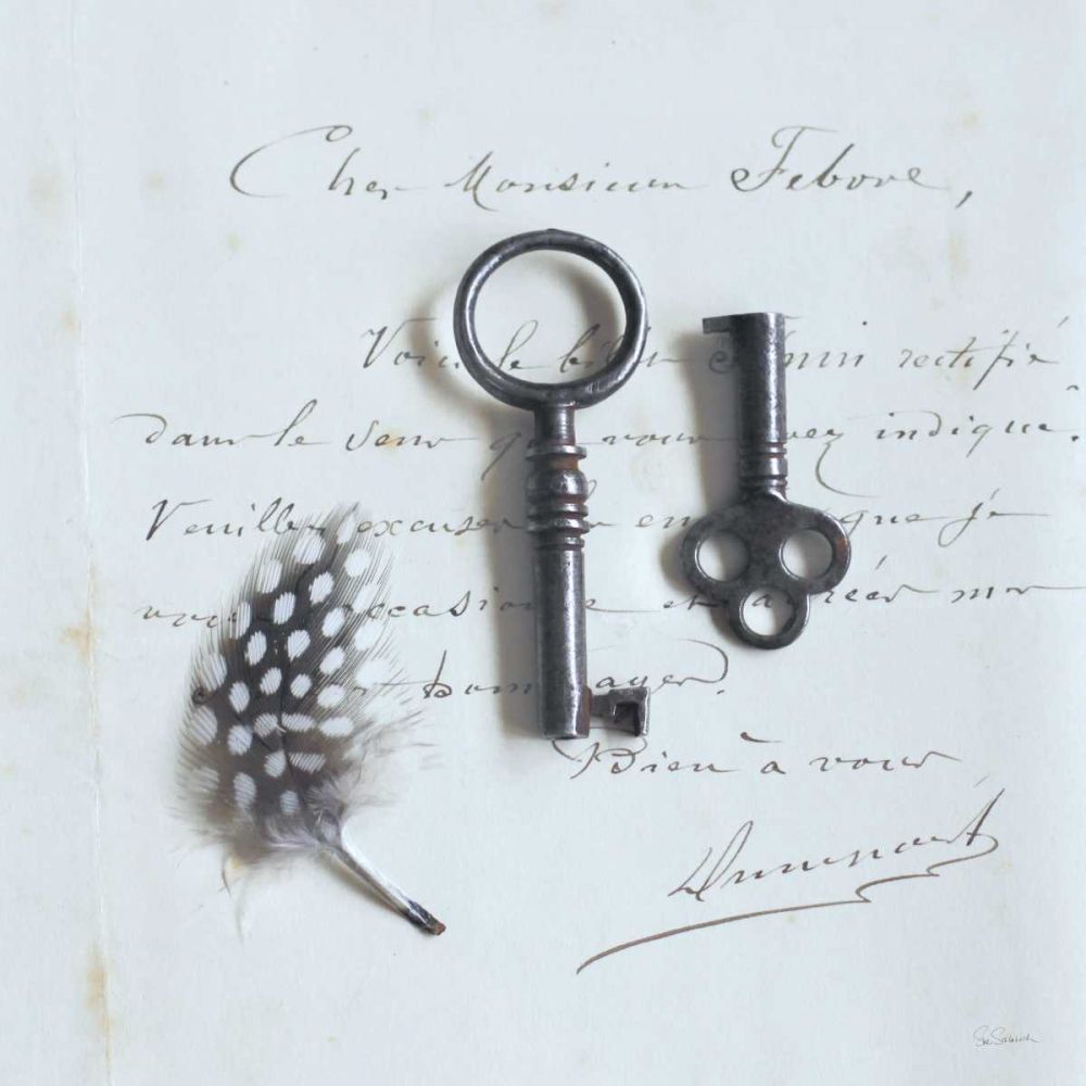 Plume Letters III art print by Sue Schlabach for $57.95 CAD