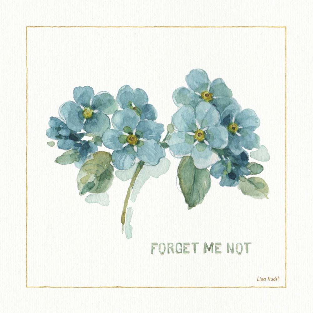 My Greenhouse Forget Me Not art print by Lisa Audit for $57.95 CAD