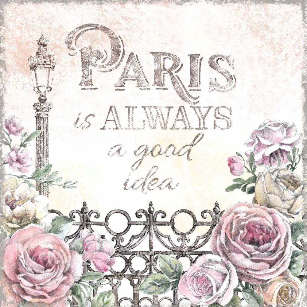 Paris Roses IV art print by Beth Grove for $57.95 CAD