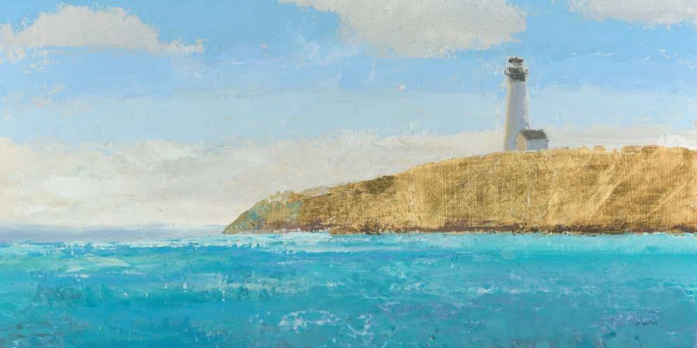 Lighthouse Seascape II Crop II art print by James Wiens for $57.95 CAD