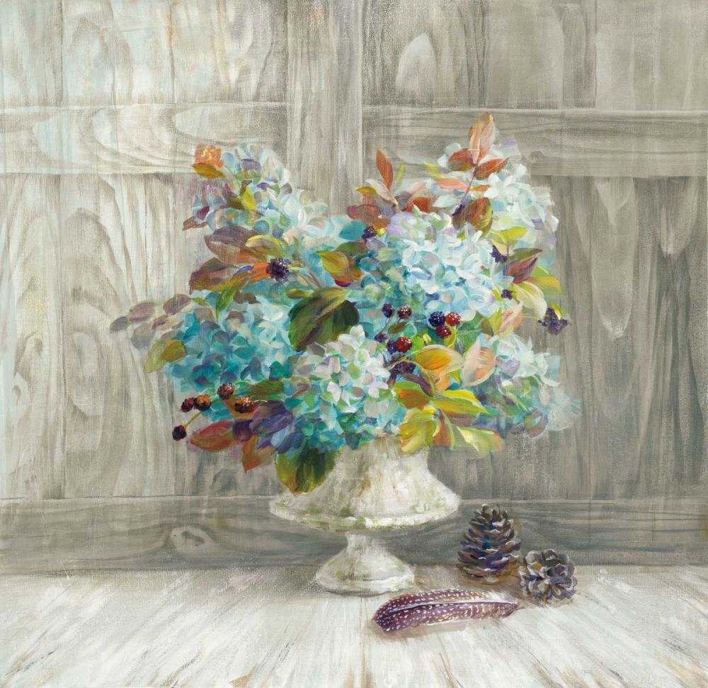 Rustic Florals art print by Danhui Nai for $57.95 CAD