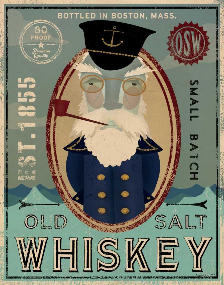 Fisherman III Old Salt Whiskey art print by Ryan Fowler for $57.95 CAD