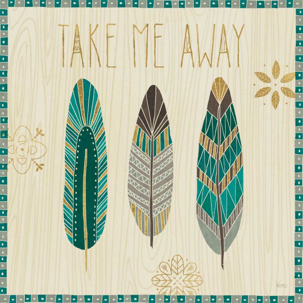 Cool Feathers IV art print by Veronique Charron for $57.95 CAD