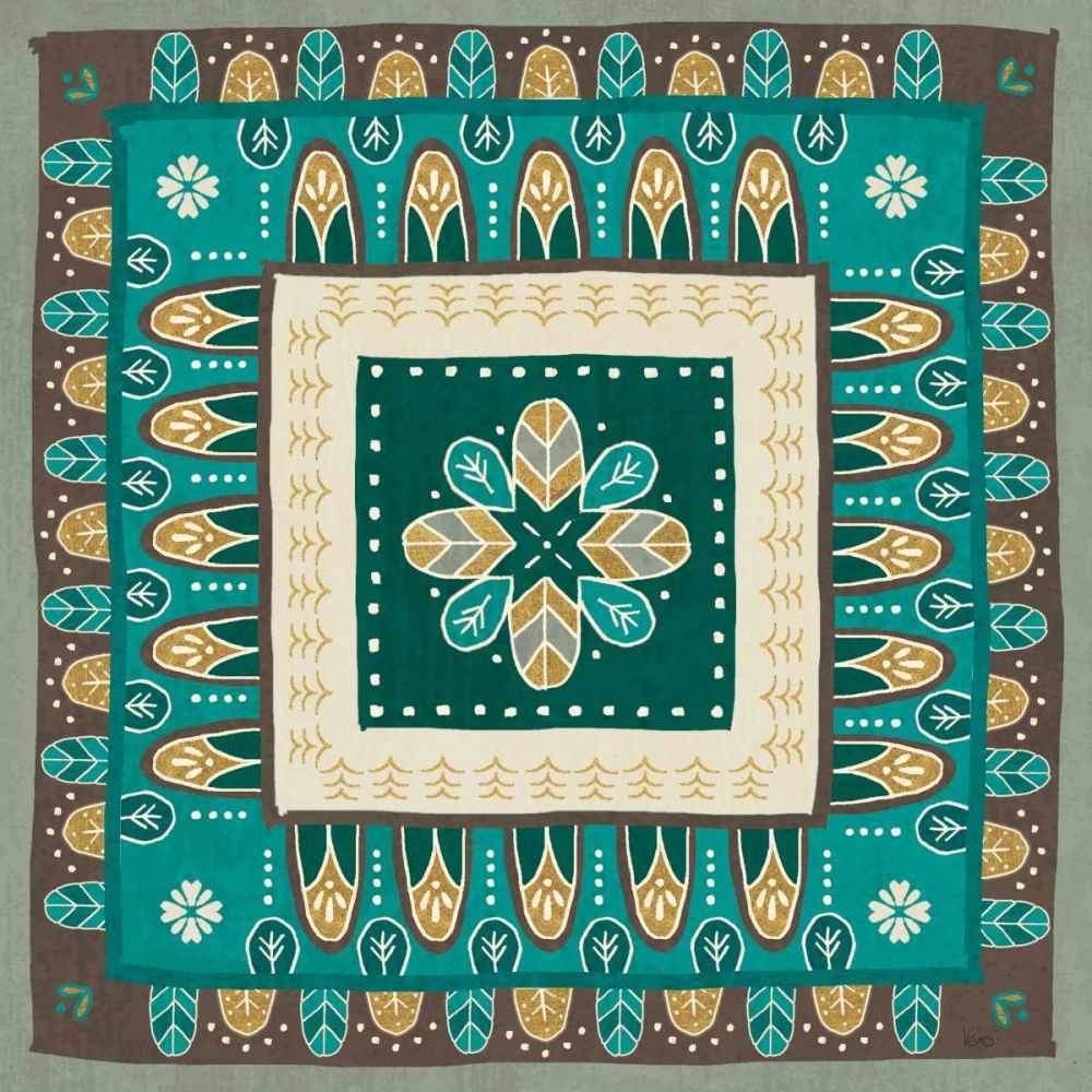 Cool Feathers Tiles III art print by Veronique Charron for $57.95 CAD