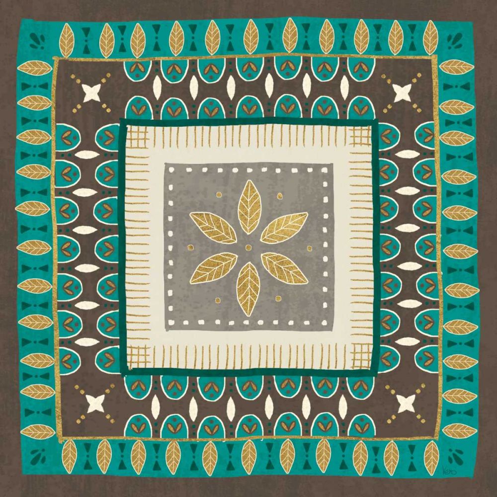 Cool Feathers Tiles IV art print by Veronique Charron for $57.95 CAD