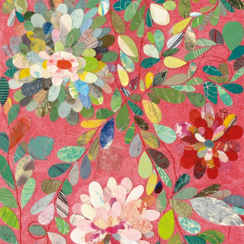 Red and Pink Dahlia III art print by Candra Boggs for $57.95 CAD