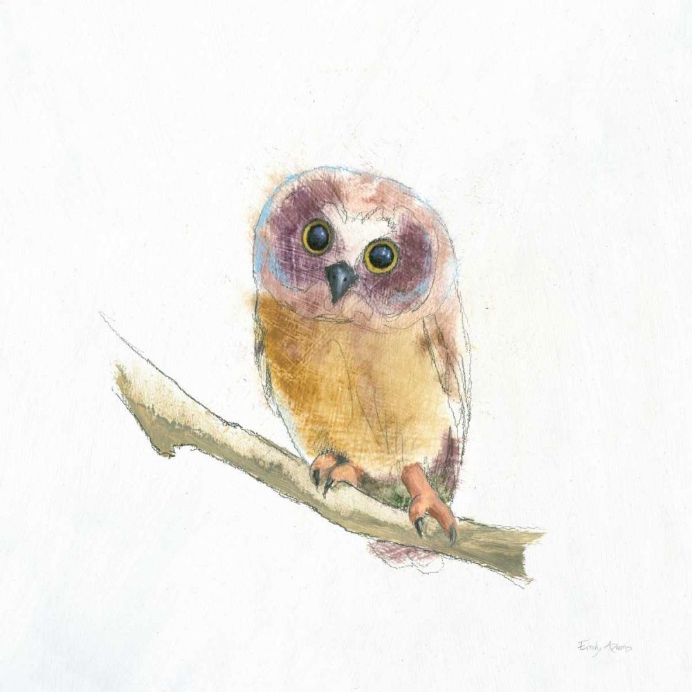 Into the Woods II on White no Border art print by Emily Adams for $57.95 CAD