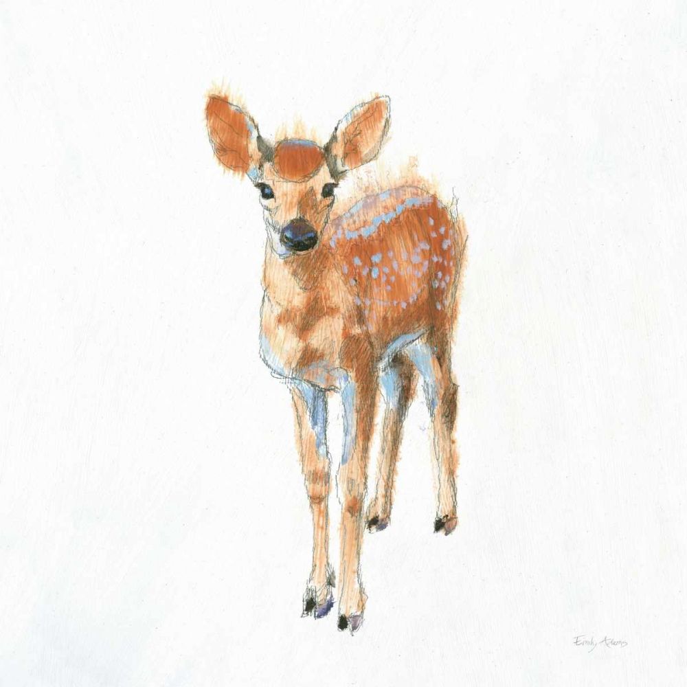Into the Woods III on White no Border art print by Emily Adams for $57.95 CAD