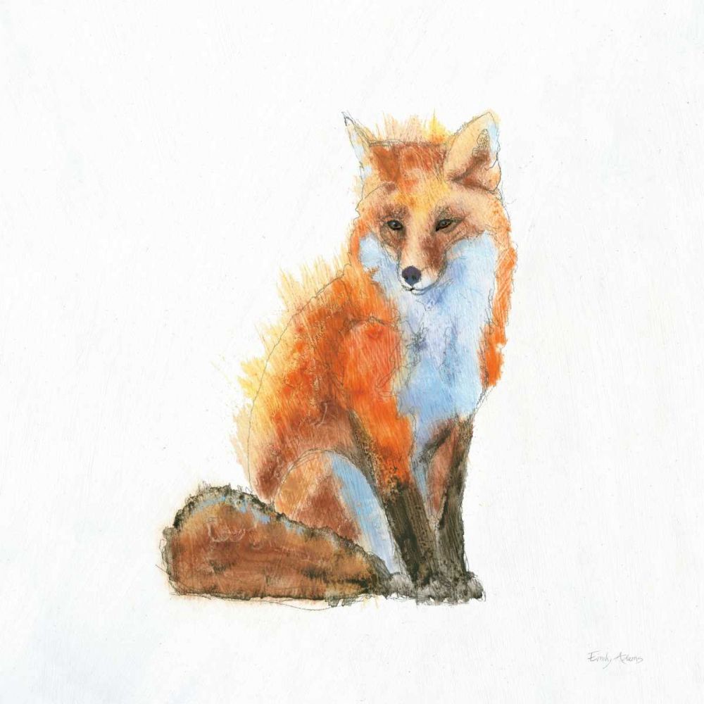 Into the Woods IV on White no Border art print by Emily Adams for $57.95 CAD