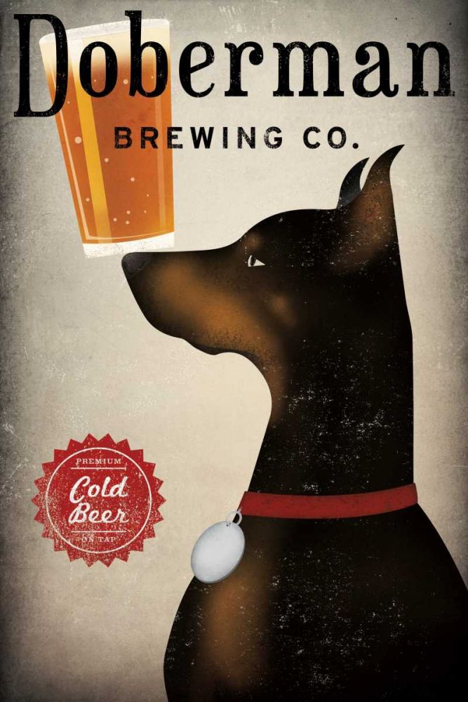 Doberman Brewing Company art print by Ryan Fowler for $57.95 CAD