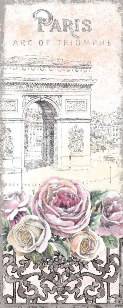 Paris Roses Panel VII art print by Beth Grove for $57.95 CAD
