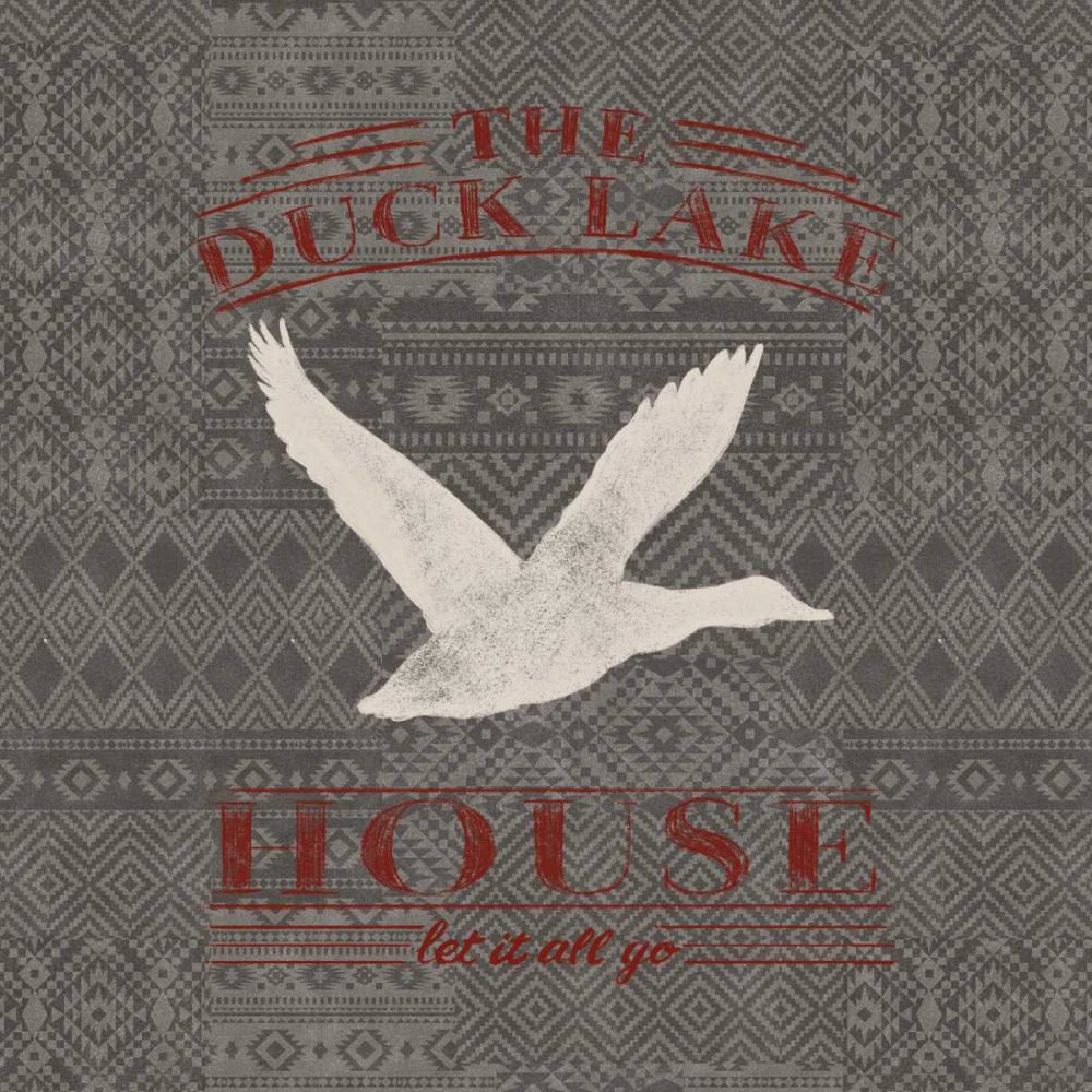Soft Lodge II Dark with Red art print by Janelle Penner for $57.95 CAD