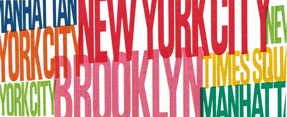 New York City Life Words art print by Michael Mullan for $57.95 CAD