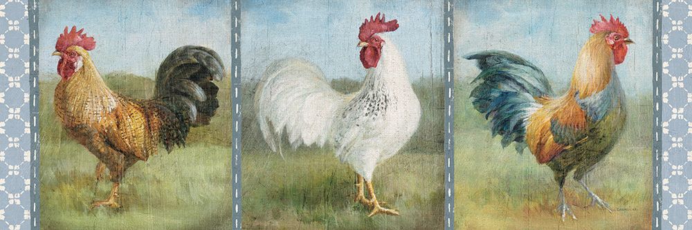 Noble Roosters V art print by Danhui Nai for $57.95 CAD