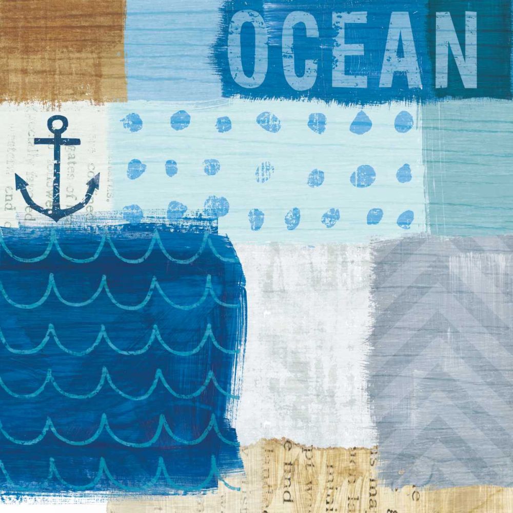 Beachscape Collage II art print by Michael Mullan for $57.95 CAD