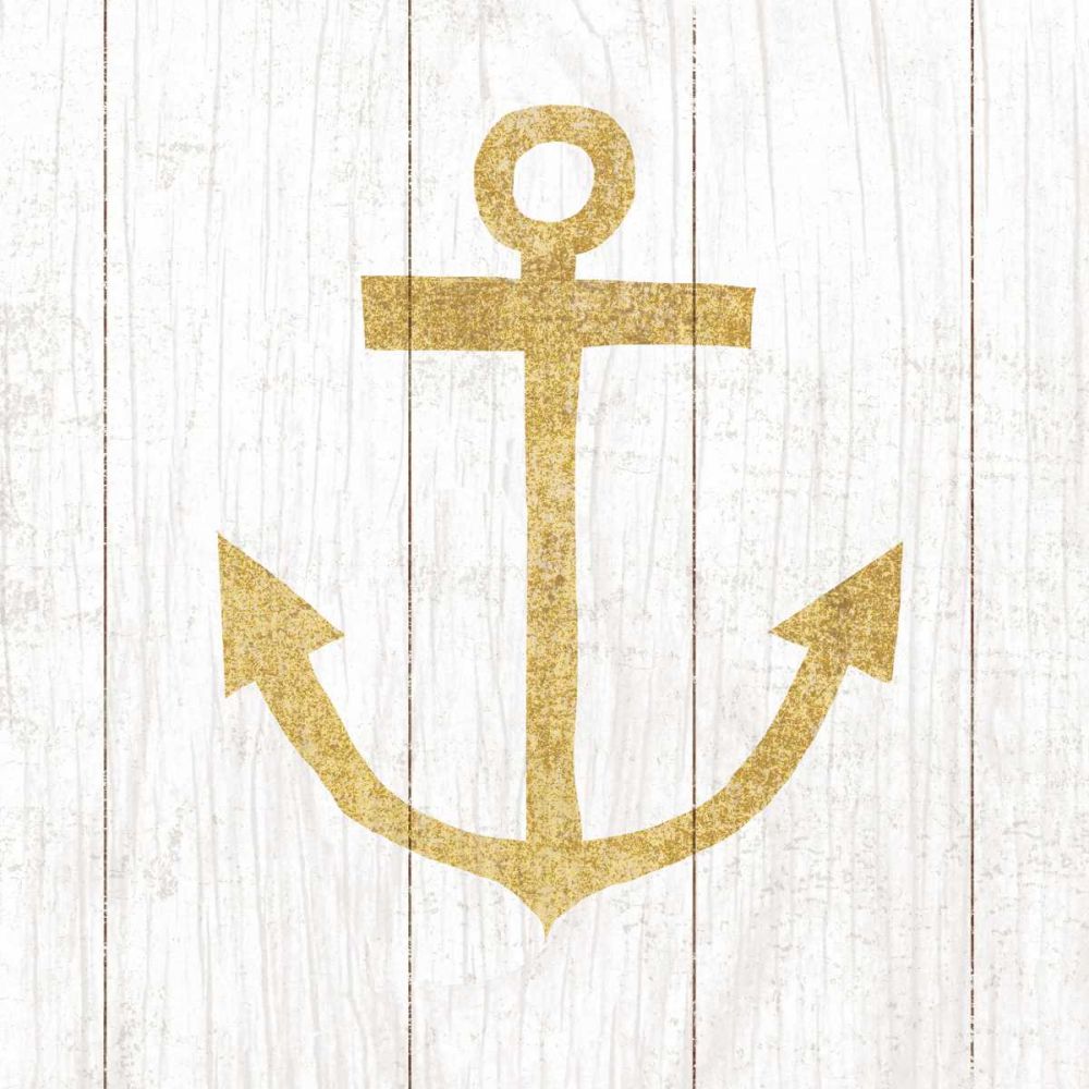 Beachscape III Anchor Gold Neutral art print by Michael Mullan for $57.95 CAD