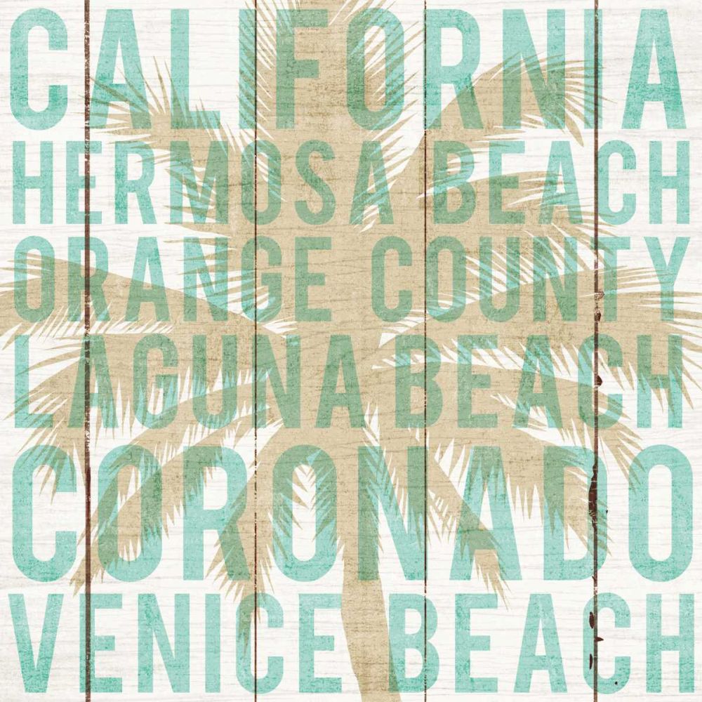 Bon Voyage California Palm art print by Michael Mullan for $57.95 CAD