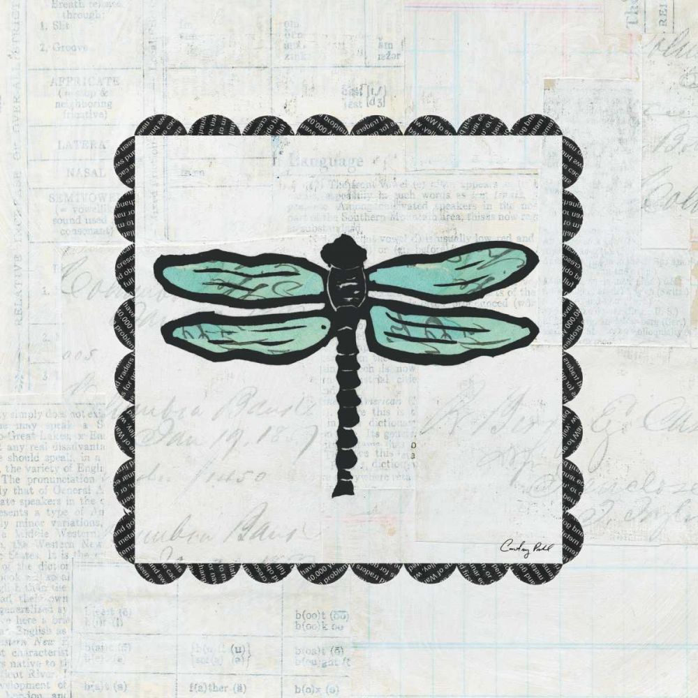 Dragonfly Stamp art print by Courtney Prahl for $57.95 CAD