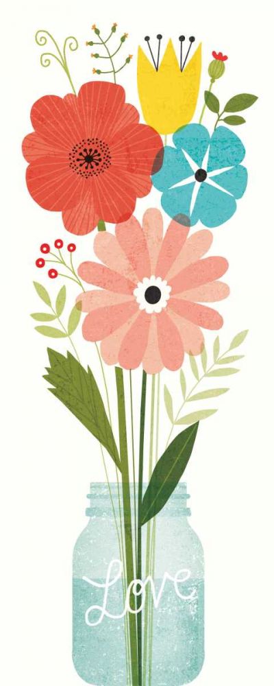 Seaside Bouquet VI Mason Jar art print by Michael Mullan for $57.95 CAD