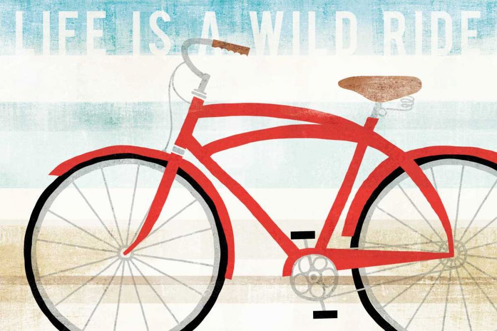 Beach Cruiser His I art print by Michael Mullan for $57.95 CAD
