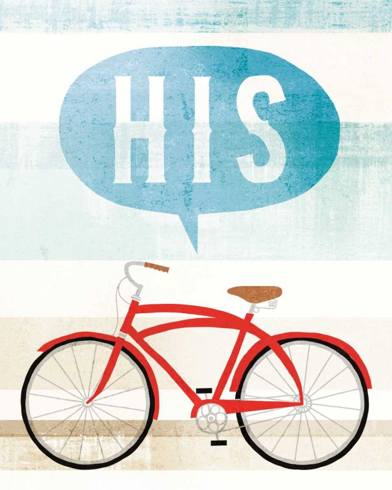 Beach Cruiser His II art print by Michael Mullan for $57.95 CAD