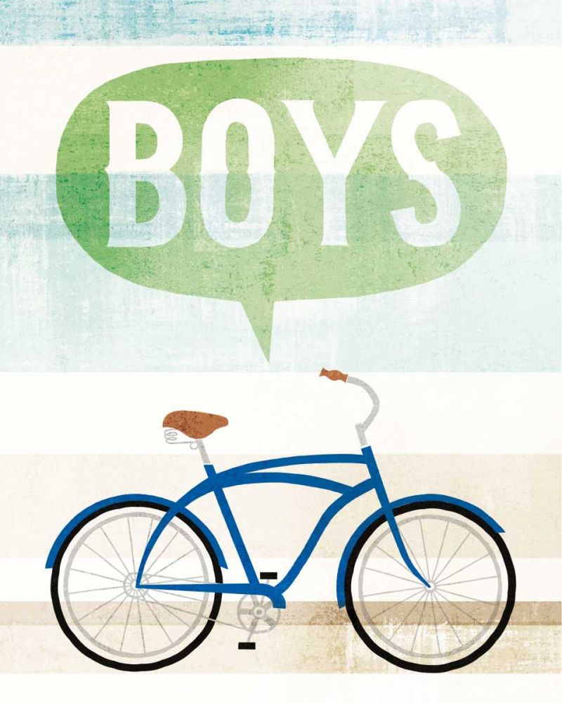 Beach Cruiser Boys II art print by Michael Mullan for $57.95 CAD