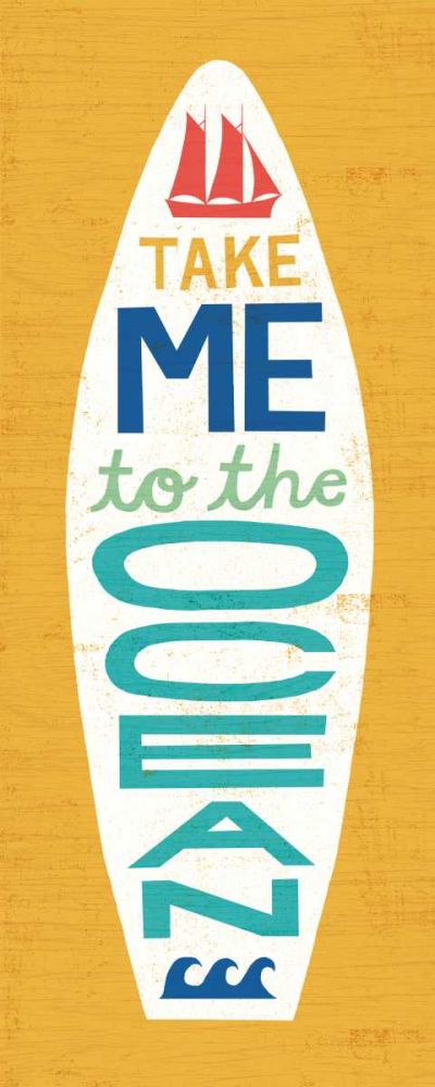 Beach Bums Surf Board IV art print by Michael Mullan for $57.95 CAD