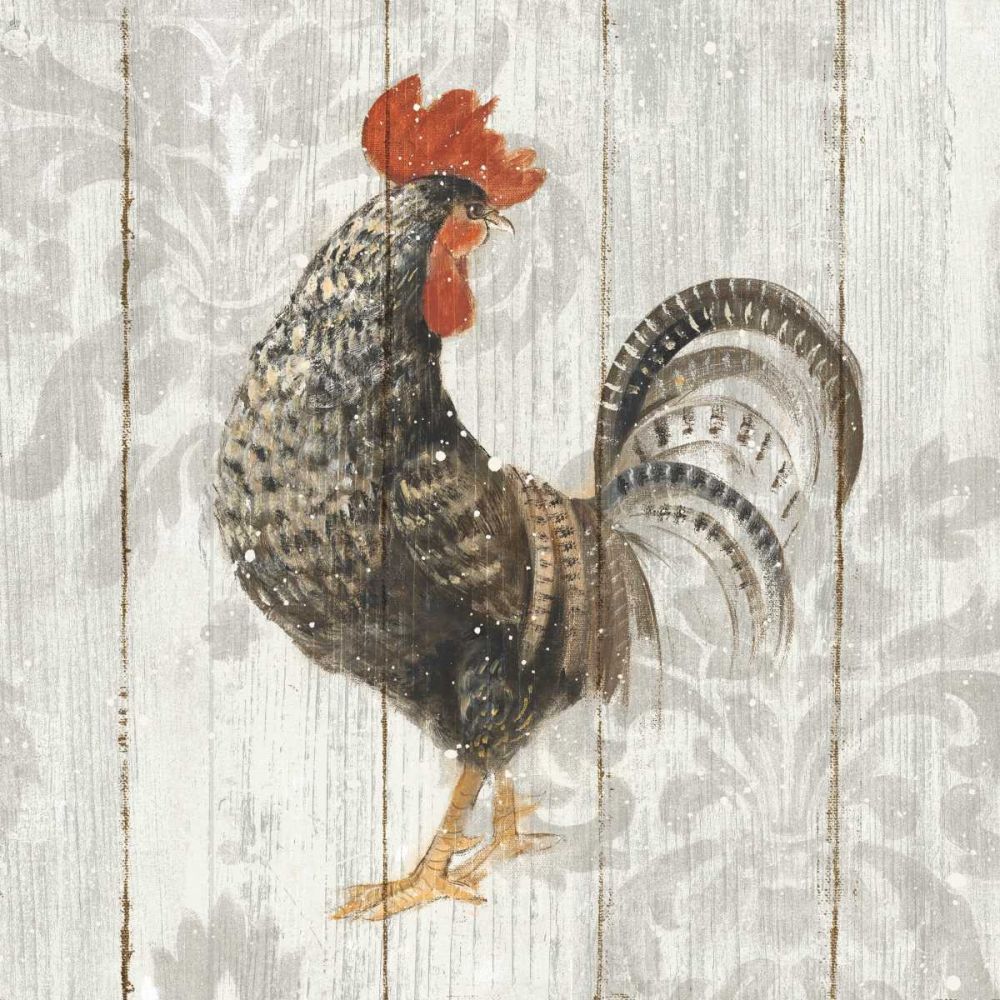 Farm Friend II on Barn Board art print by Albena Hristova for $57.95 CAD