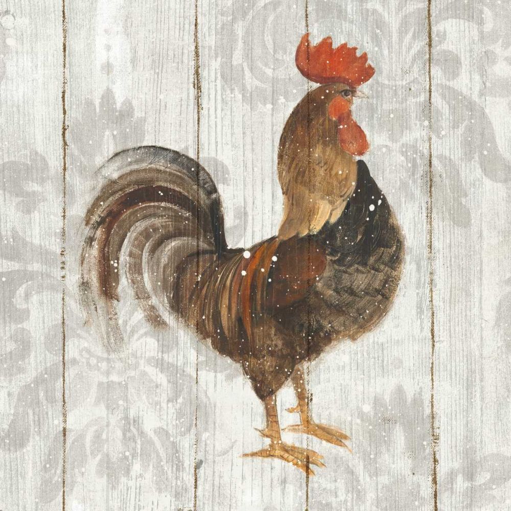 Farm Friend III on Barn Board art print by Albena Hristova for $57.95 CAD