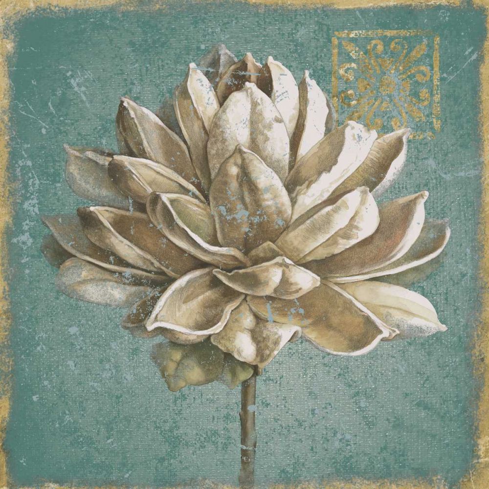 Seed Pod I no Words Turquoise art print by Beth Grove for $57.95 CAD