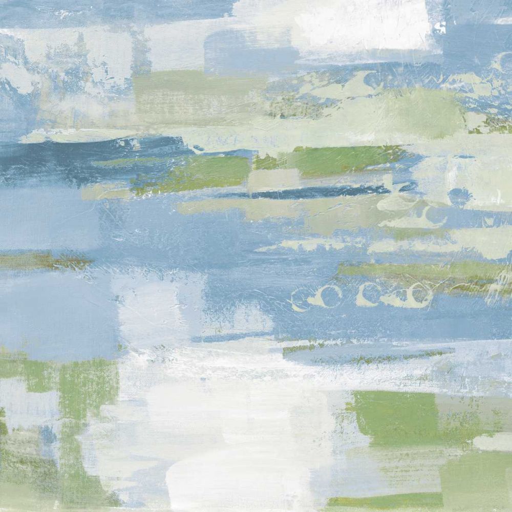 Urban Walkway II Blue and Green art print by Silvia Vassileva for $57.95 CAD