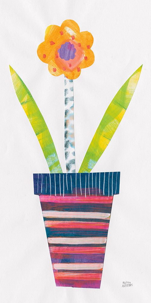 Collage Flower II art print by Melissa Averinos for $57.95 CAD