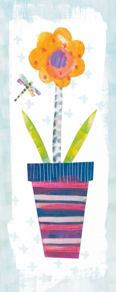 Collage Flower I Border art print by Melissa Averinos for $57.95 CAD
