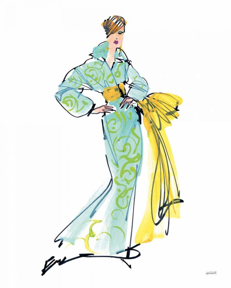Colorful Fashion I art print by Anne Tavoletti for $57.95 CAD