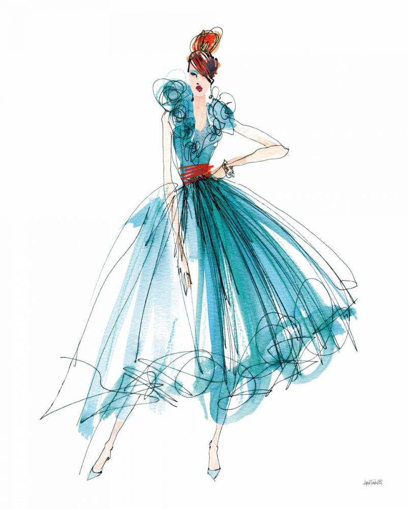 Colorful Fashion II art print by Anne Tavoletti for $57.95 CAD