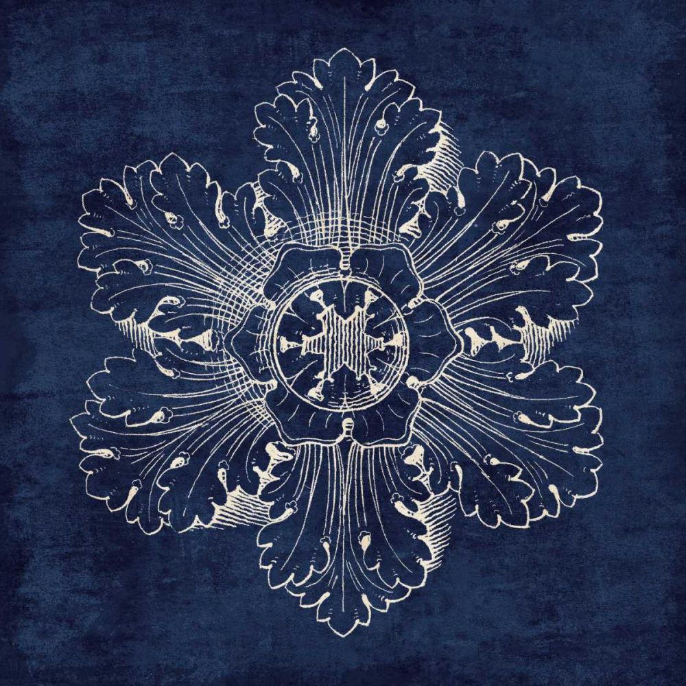 Rosette V Indigo art print by Wild Apple Portfolio for $57.95 CAD