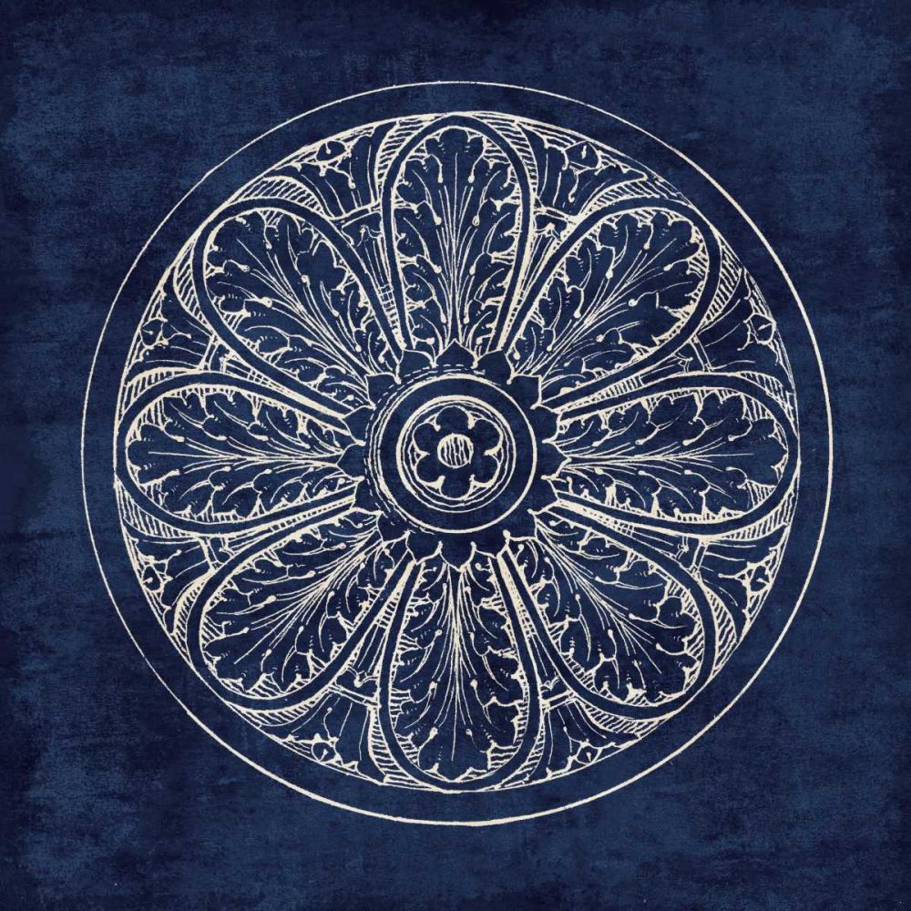 Rosette VIII Indigo art print by Wild Apple Portfolio for $57.95 CAD