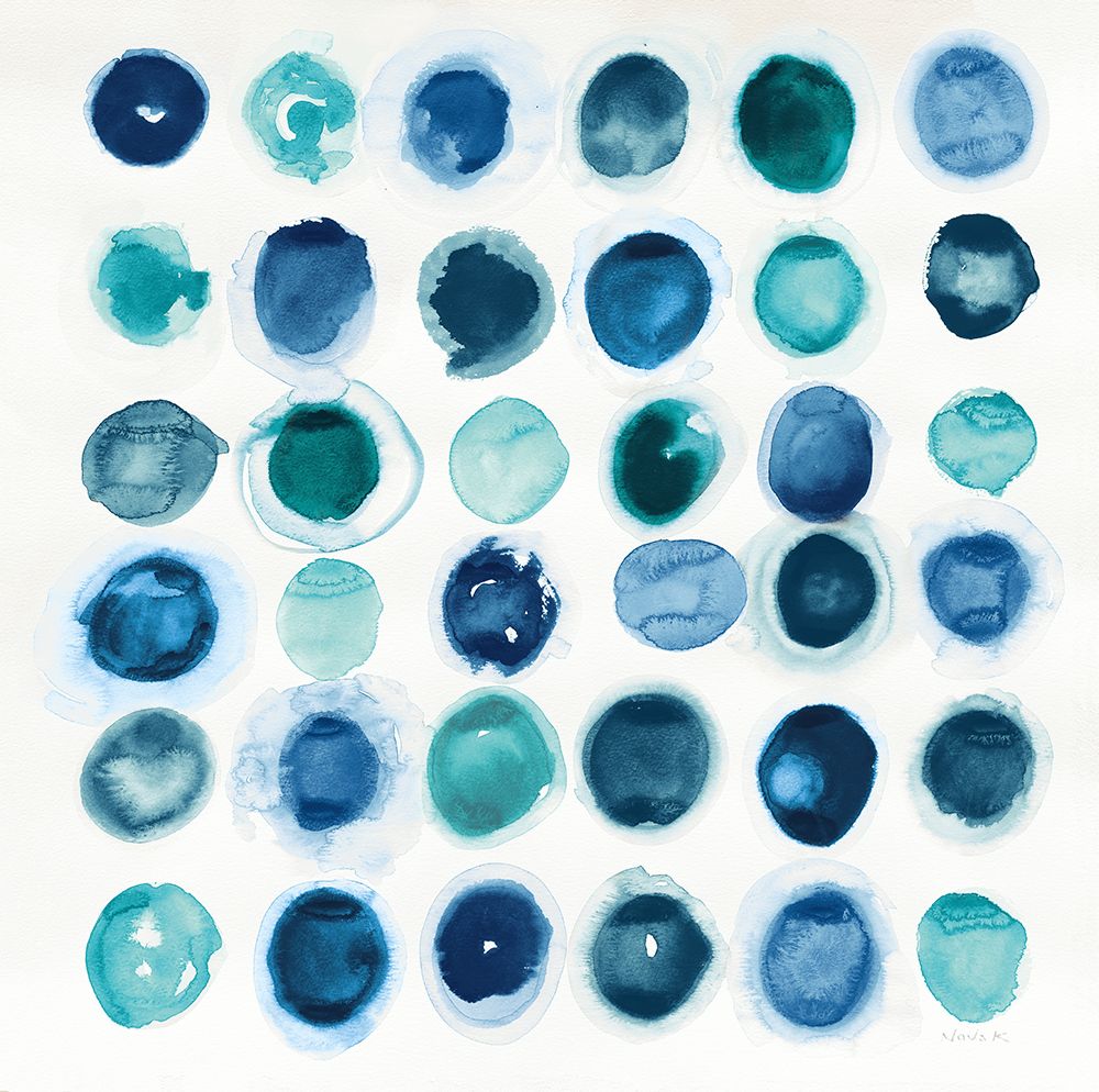 Roundabout Blue art print by Shirley Novak for $57.95 CAD