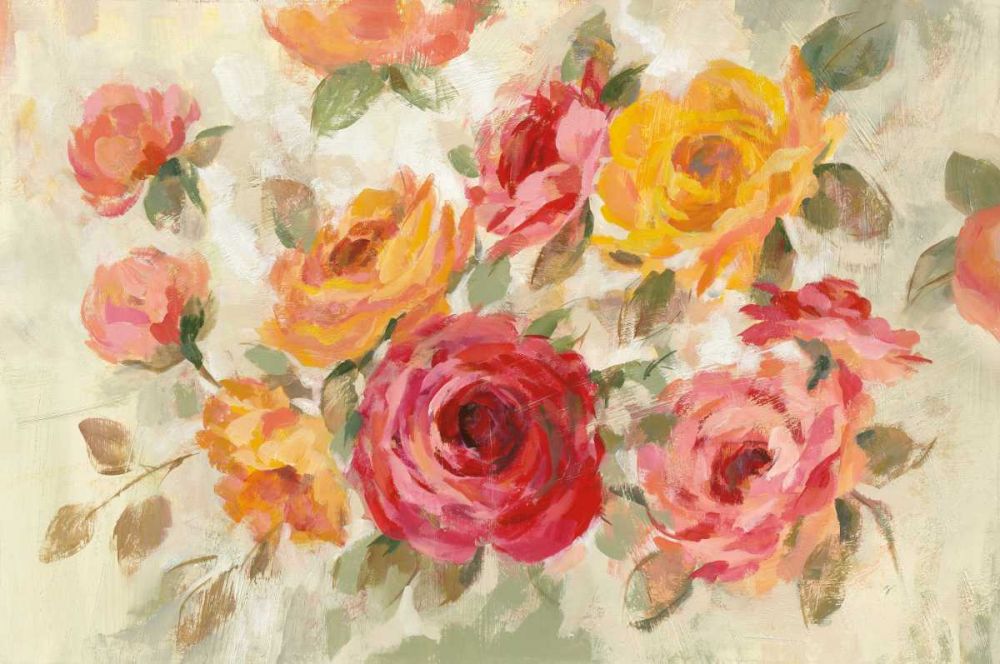 Brushy Roses art print by Silvia Vassileva for $57.95 CAD