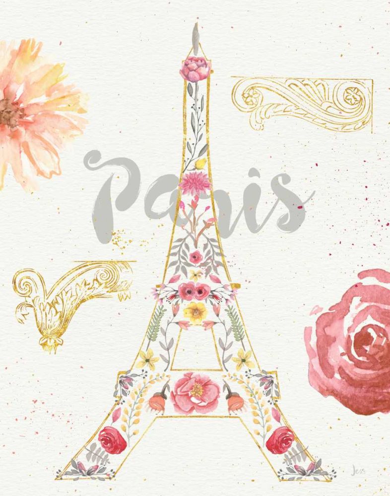 Paris Blooms I art print by Jess Aiken for $57.95 CAD