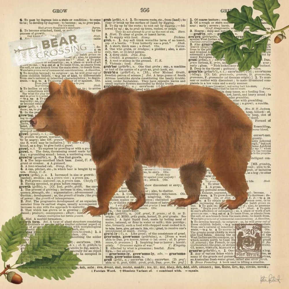 Lodge Collage II art print by Katie Pertiet for $57.95 CAD