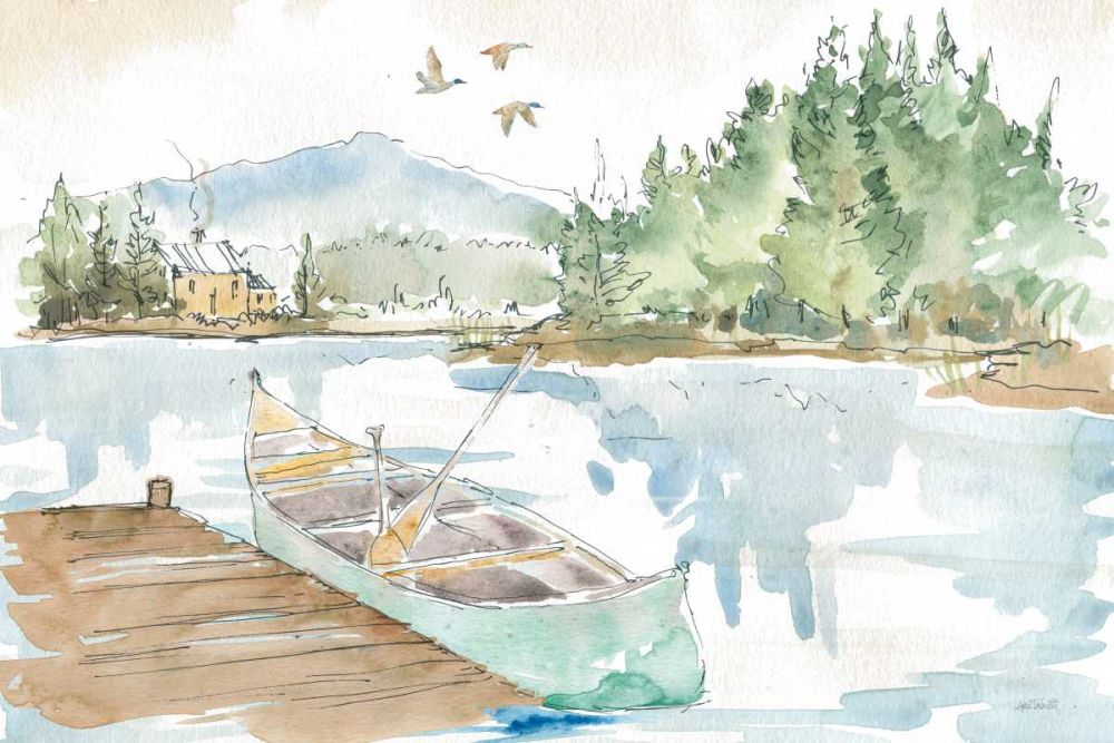 Lakehouse I art print by Anne Tavoletti for $57.95 CAD