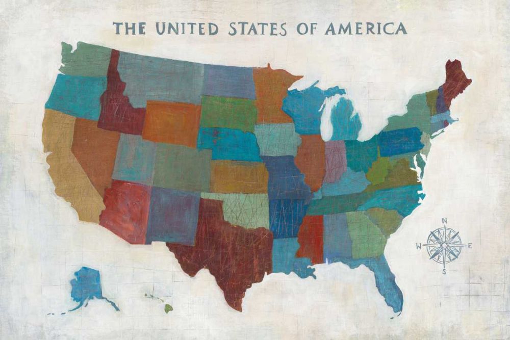 See the USA with Words art print by Melissa Averinos for $57.95 CAD
