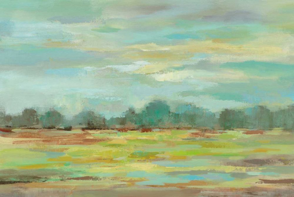 Teal Forest Crop art print by Silvia Vassileva for $57.95 CAD