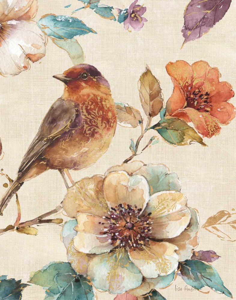 Spiced Nature II Linen Leaf art print by Lisa Audit for $57.95 CAD